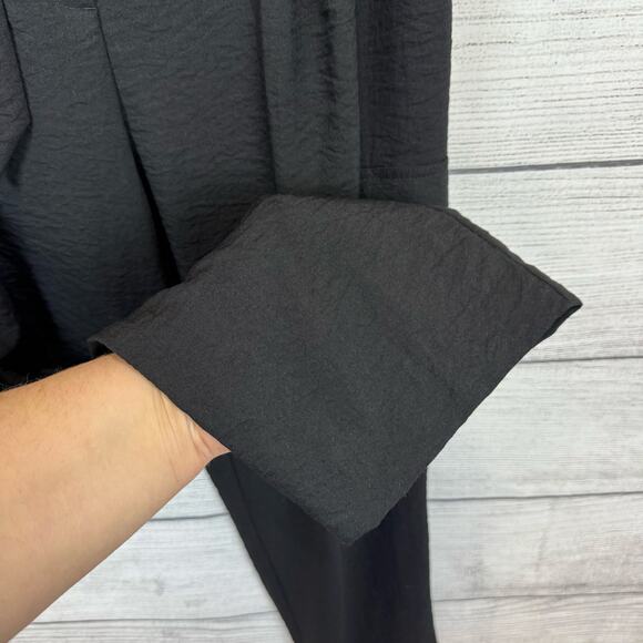Chico's Women's Black Textured Cargo Tie Waist Straight Leg Pants Size 14 - Picture 6 of 10